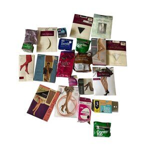 Vintage Hosiery Collection Variety of Sizes Thigh High Some Knee High